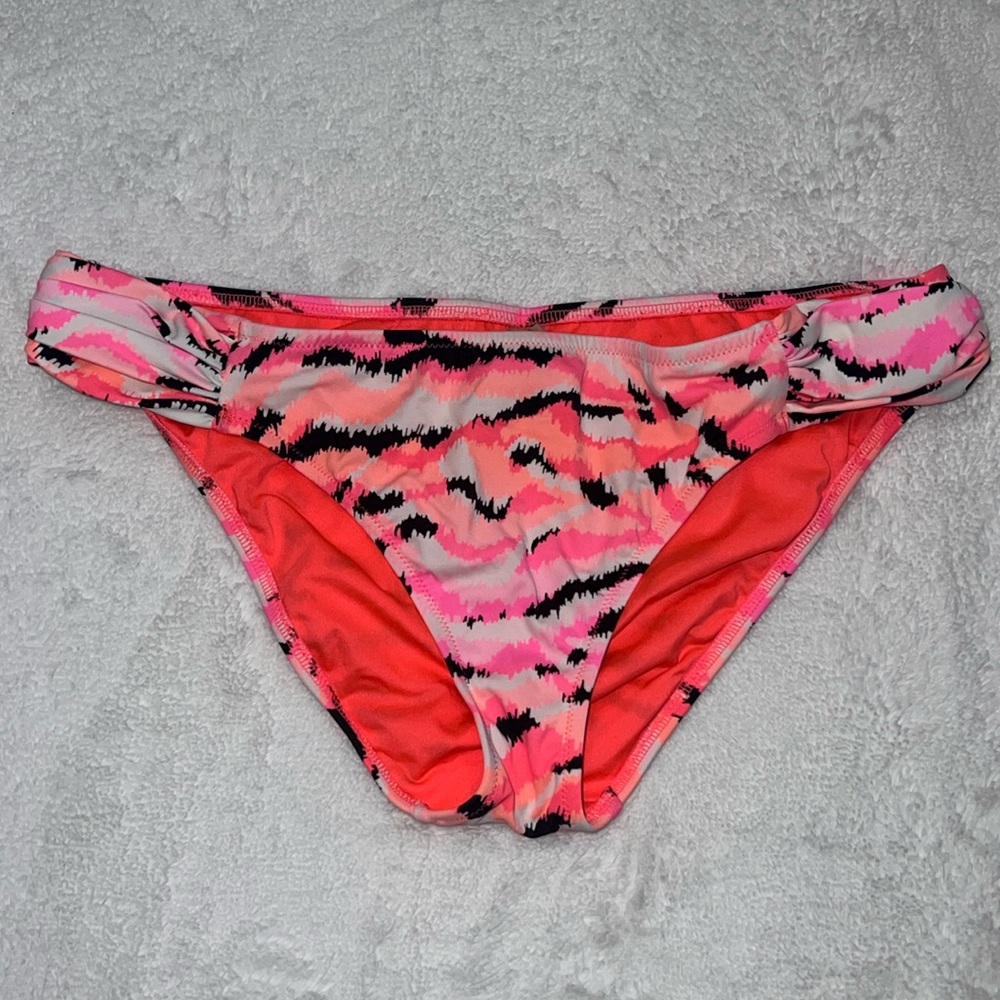Victoria’s Secret Jagged Stripe Neon Bikini Bottom Size Large